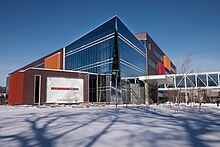 Exterior view of the Hagfors Center for Science, Business, and Religion at Augsburg University