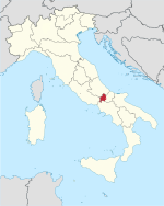 Lage innerhalb Italiens
