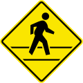 W10 Pedestrian crossing ahead