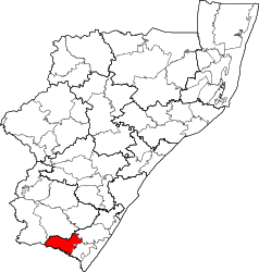 Municipalità locale di uMuziwabantu – Mappa