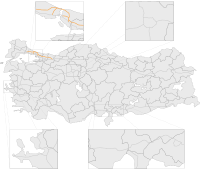 Map of Turkish Motorway Project northern marmara motorway