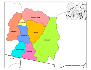 Yargatenga Department location in the province