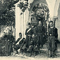 Lübnan Dağı'nda silahlı bir topluluk, 1800'lerin sonları.