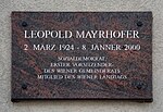 Leopold Mayrhofer - Gedenktafel