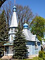 Orthodoxe Kirche Mariä Himmelfahrt der Gottesmutter von Mažeikiai, Holzbau von 1933