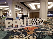 Sign for the PPAI Expo in Mandalay Bay, Vegas