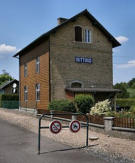 Historisch treinstation in Nitting