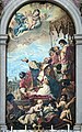 Der hl. Gregor der Große betet zur Madonna, 1700, Öl auf Leinwand, 358 × 188 cm, Santa Giustina, Padua
