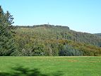 Blick vom Hermersbergerhof zum Weißenberg (mit Luitpoldturm)