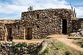 Inka-Architektur im Tiwanaku-Stil; Frontalansicht