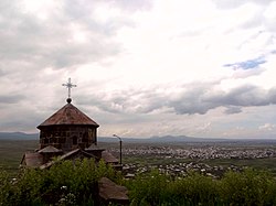 A view of Lanjaghbyur and Ilikavank Monastery