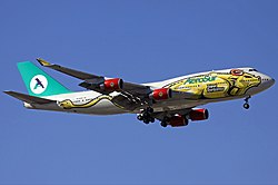 Eine Boeing 747-400 der AeroSur