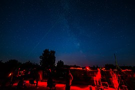 A gathering to observe the Perseids, from the same competition.