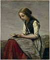 Camille Corot: Lesendes Mädchen, um 1850