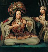 "Kahve Keyfi", French School, 18. yüzyıl