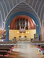 Altarraum mit Orgel der Friedenskirche in Kassel