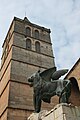 Freistehender Glockenturm mit dem geflügelten Löwen Lleó de Sant Marc