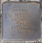 Stolperstein für Ilse Rothschild