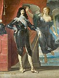 Ο Λουδοβίκος ΙΓ΄ στέφεται από τη Νίκη, Φιλίπ ντε Σαμπέν, 1635, Λούβρο