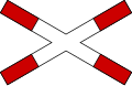 Single track level crossing