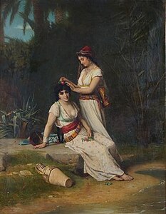 Young Oriental Women at their Toilette