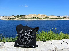 Wikipedia-Tasche auf Malta