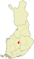 Lage von Äänekoski in Finnland