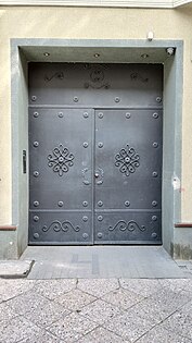 Main entrance door