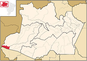 Localizarea municipiului în cadrul Amozonas