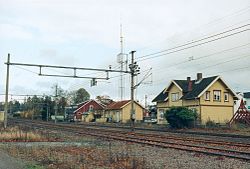 View of the village railway station