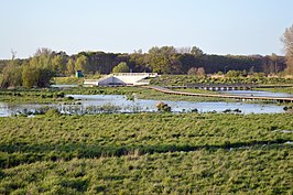 De in- en uitwateringssluis van Bergenmeersen