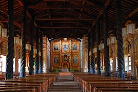 Innenraum der Jesuiten-Reduktionskirche Iglesias de las Misiones, Concepción, Dept. Departamento Santa Cruz, Bolivien