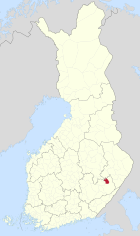 Lage von Enonkoski in Finnland