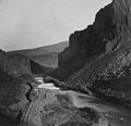 Palisade Canyon, durante la costruzione del Transcontinental Railroad nel 1868 (LOC)