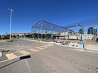 Cineplex Cinema construction site in August 2022