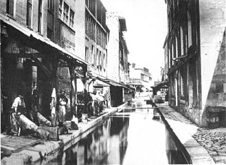 Concerie sulla Bièvre, fine del XIX secolo (foto Charles Marville).