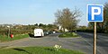 Merrybent layby on the A67, east of the street settlement. Baydale Beck pub is in the background.