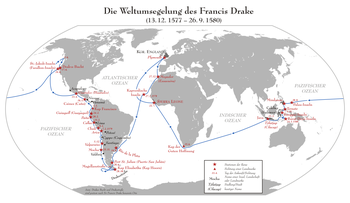 Die Weltumsegelung des Francis Drake 1577–1580