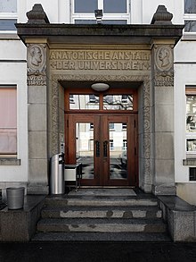 Anatomisches Museum Basel ehemals Anatomische Anstalt Basel. Pestalozzistrasse 20, Basel-Stadt