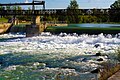 Marne Nehri üzerinde Noisiel baraj ve regülatörü