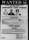 Costabile Farace FBI Most Wanted Poster