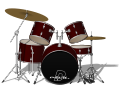 Drum set without numbers