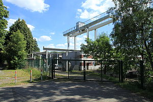Laufwasserkraftwerk Stiftsmühle vom RuhrtalRadweg aus gesehen