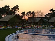 Außenbereich der Therme