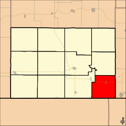 Location in Chautauqua County