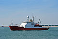 James Clark Ross outward bound from Portsmouth Naval Base 1 September 2010