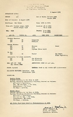 A page of typed instructions