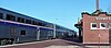 Amtrak's southbound Heartland Flyer boards at Norman, Oklahoma