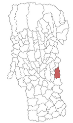 Location in Argeș County