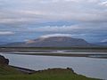 Búrfell mit Fluss Þjórsá